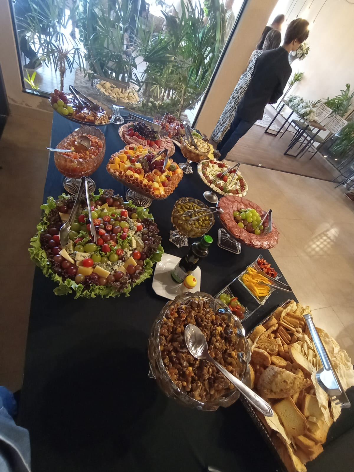 Mesa de recepção montada pela Fast Eventos
